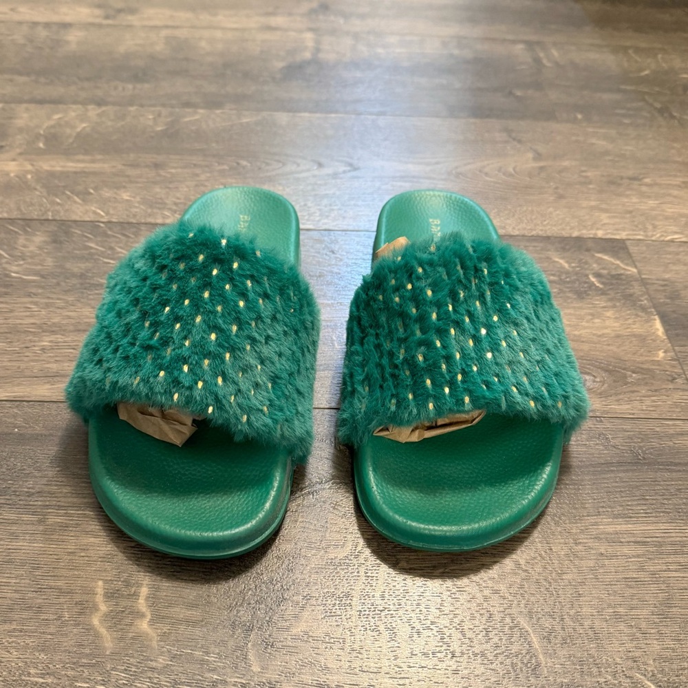Bamboo‎ Faux Fur Sandals SZ 9